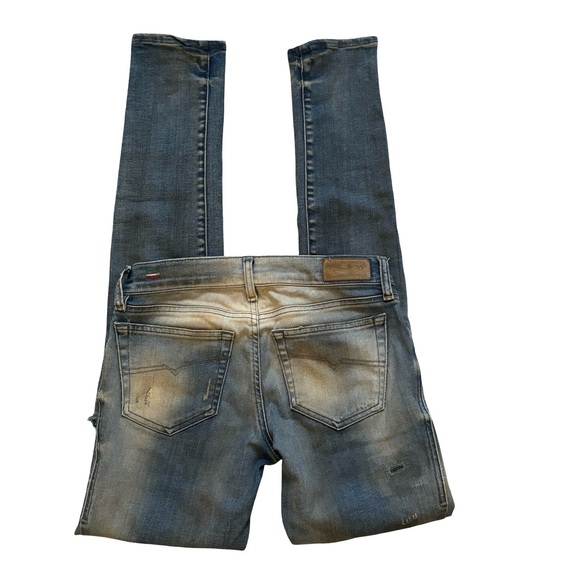 Diesel Grupee Super Slim Skinny Lo-Rise Jean Distressed Made Italy, Sz 26 - Picture 12 of 16